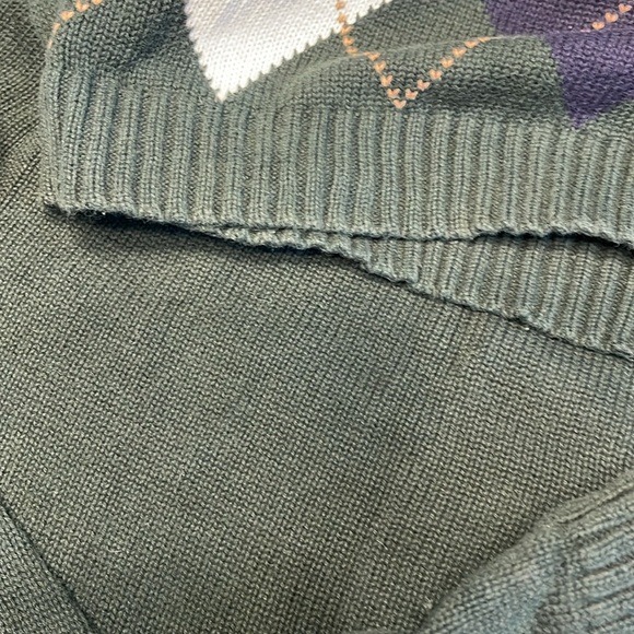 EUC Brandy Melville green argyle sweater One Size - Picture 8 of 9